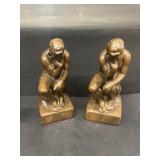 Thinking man book ends