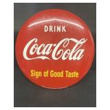 1993 Coca-Cola button sign