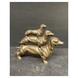 Cast iron Wenier dogs