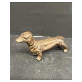 Cast-iron wiener dog