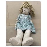 Early hand stitch, doll
