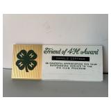4H award plastic advertising sign