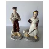 Porcelain farmer figures