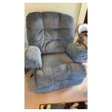 Blue recliner