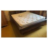 Select comfort mattress in water bed frame
