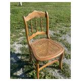 (2) Early wicker, bottom chair