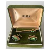 SWANK cufflink and Tie tac set