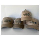 Crop production service advertising hats