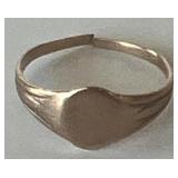 Gold pinky ring