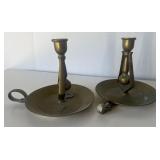 Brass candle holders