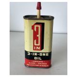 Three and one oil advertising can