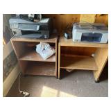 HP and Epson copier with cabinets