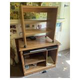 Rolling shelf and computer desk