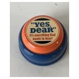 Yes, dear talking battery operated