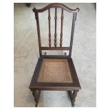 Child size weave bottom, rocking chair