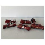Diecast toy firetruck trucks