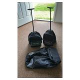 Pull behind luggage bags