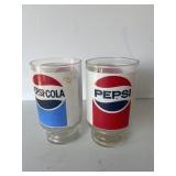 1970s Pepsi cooler glasses