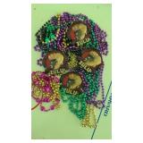 Mardi Gras party beads