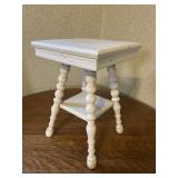 White paint plant stand