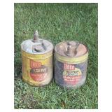 UNICO Motor Oil Cans