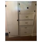 White cabinet wardrobe with drawers, 6