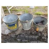 Galvanized buckets