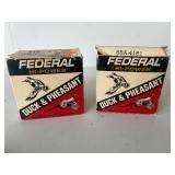 Two boxes 16 gauge 25 shot shells