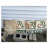 (4) Asgrow signs