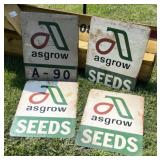 (4) Asgrow signs