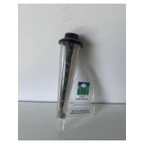 Crop insurance rain gauge advertiser