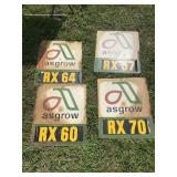 (4) Asgrow seed signs