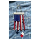 American flag wind chime