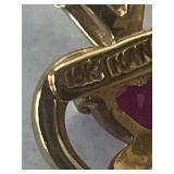 Heart pendant, Mark 10 K gold