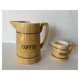 Coffee and cream pitchers
