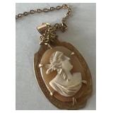10K gold cameo necklace-SPECIAL PAYMENT INSTRUCTI