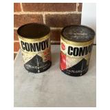 Convoy advertising oil cans unopened