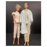 Barbie and Ken vintage dolls pajama outfits