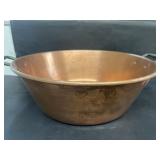Copper double handled wash pan