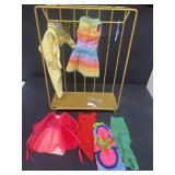 Barbie's clothes and convention gift wardrobe
