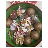 Christmas ornaments and gift box