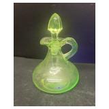 Uranium glass cruet