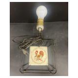 Decorative rooster light