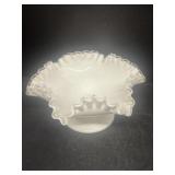 Fenton Silvercrest ruffled bowl