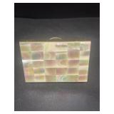 Vintage mother of pearl, compact purse