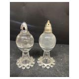 Candlewick salt and pepper shakers