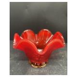 Orange ruffle, candid dish