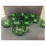 Dark green cups and saucers