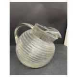 Beehive water pitcher does have a crack