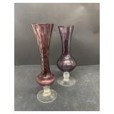 Purple vases